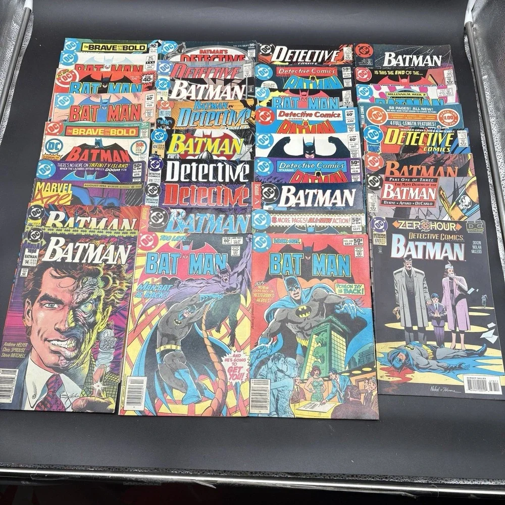 Lot of 36 Batman & Detective Comics 1970s-1990s Mixed Issues Brave and the Bold